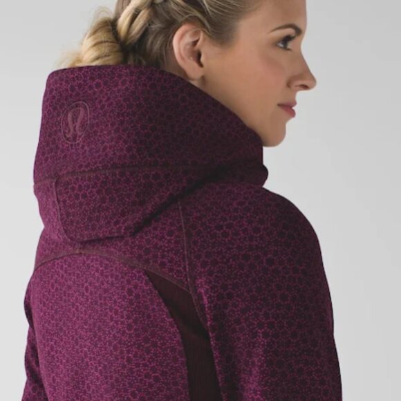 LULULEMON SCUBA ZIP UP  HOODIE III IN STAR PIXEL RASPBERRY - Picture 8 of 9